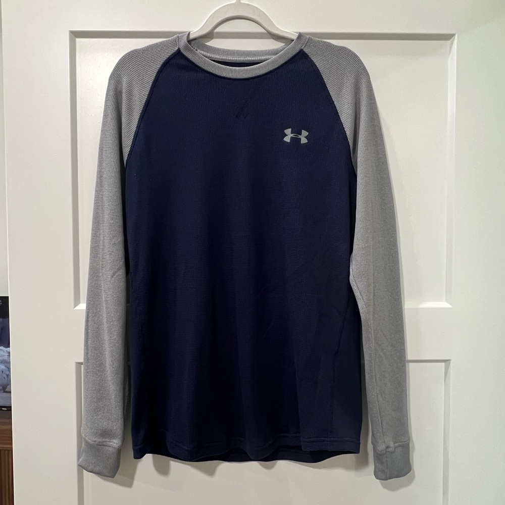Under Armour Dark Blue Waffle Knit Top
